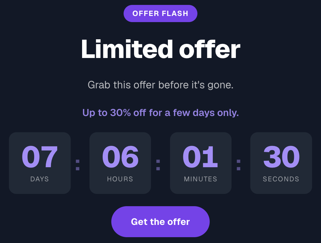 Preview — Countdown timer